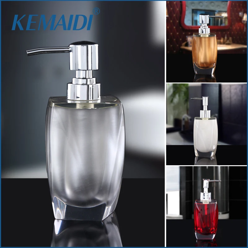 

KEMAIDI New Design Luxury 5 Color Portable Household Soap Dispenser Practical Liquid Soap Shower Container Box Holder