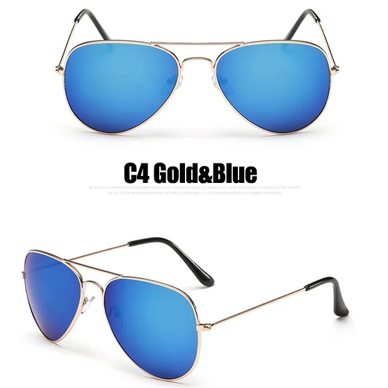 C4 Gold Blue RBROVO, солнцезащитные очки пилота для женщин/мужчин, Лидирующий бренд, дизайнерские, роскошные солнцезащитные очки для женщин, Ретро стиль, для улицы, для вождения, Oculos De Sol - Цвет линз: C4 Gold Blue