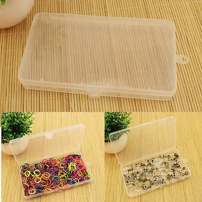 

1Pcs Clear Plastic Transparent With Lid Storage Box Collection Container Case