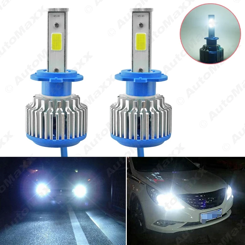 

30Pcs Bright H7 6000K 48W 5200LM Car LED Headlights COB Chips Car Fog Light Bulbs Xenon Light with Fan #1428