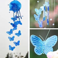 Butterfly Wind Chime Bell Lucky Garden Hanging Decoration Ornament Gift Home Decoration Fashion 2