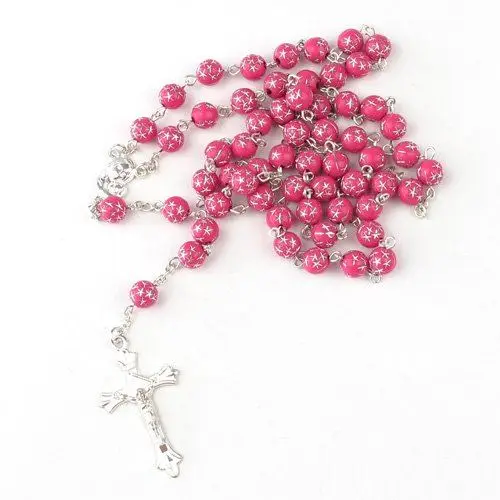 10pcs Catholic Rosary Bead Necklace Glass Round Beads #1754 | Украшения и аксессуары