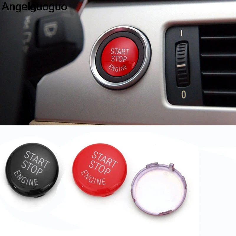Car Engine Start Stop Switch Button Cover For BMW 1 3 5 Series X5 X6 E81 E87 E90 E91 E92 E93 E60 E84 E83 E70 E71 E72 E89