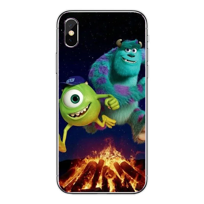 Cute Monsters University Mike Wazowski Slim Soft TPU Phone Case For iPhone 5s SE 6 6SPlus XS Max 8 8plus XR Case - Color: TPU