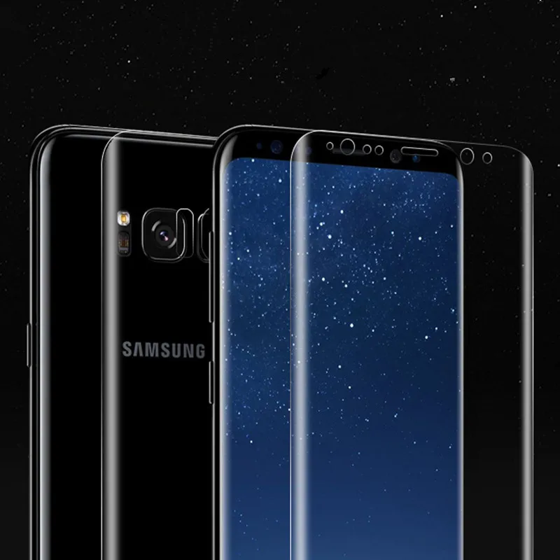 9H защита экрана S10 S9 для Samsung Galaxy Plus S7 Edge полноэкранная прозрачная Note 8 мягкий