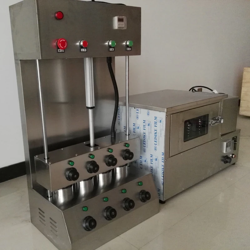 

Free shipping 2019 new model two items good quality Commercial automatic stainless steel for pizza cone machine with pizza oven