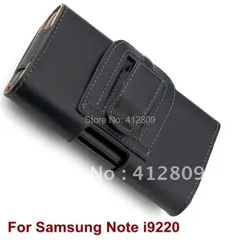 

Free Shipping Luxury PU Leather Waist Holder Protector Case for Samsung Galaxy Note i9220 Belt Clip Pouch