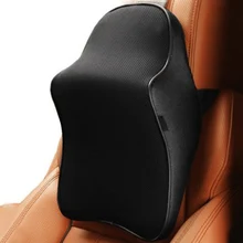 Высококачественная 3D Автомобильная подушка для шеи с эффектом памяти, подголовник для автомобиля, подушка для шеи, кожа