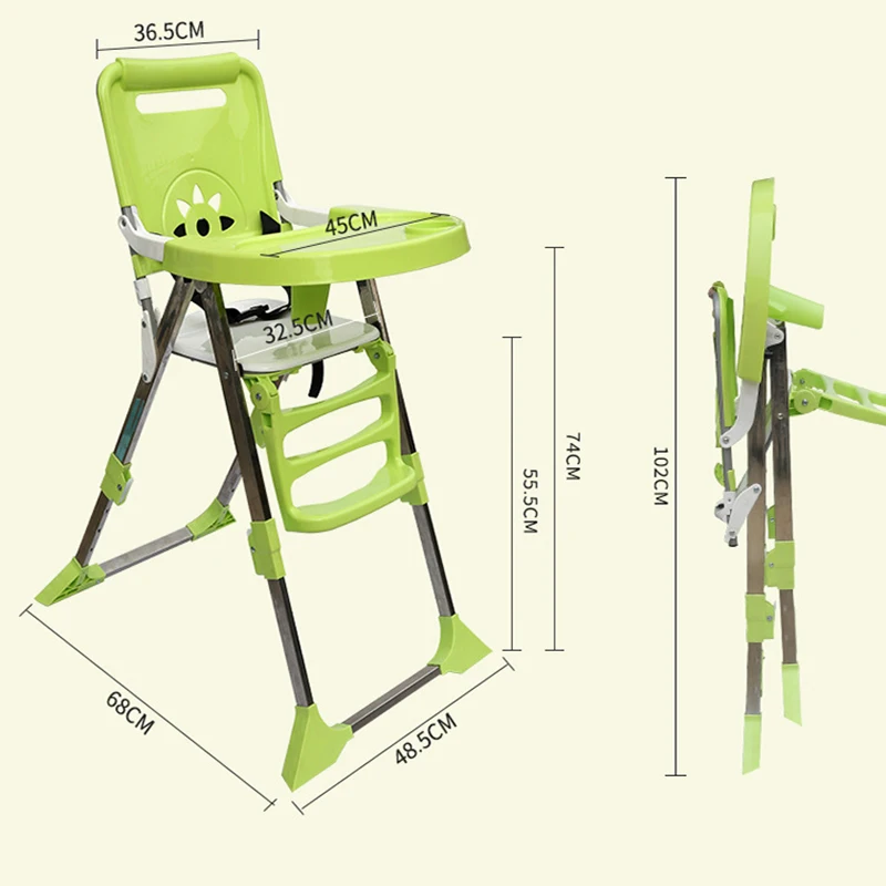 Baby Chairs Kids Dining Table Seats Baby High Chairs Multifunctional Portable Folding Babies Eatting Dinner Chair