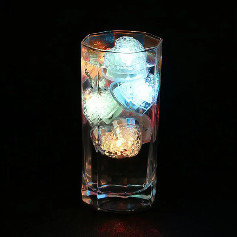 

Heart-shaped Flashing Ice Cube Led Light Water-Actived Flash Various Colorful Fast Flash Put Into Water Automatically