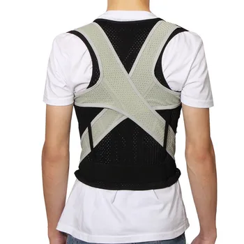Unisex Adjustable Posture Corrector Corset Adult Back Brace Support Belt Shoulder Orthopedic Vest for Men Women Students#262489 