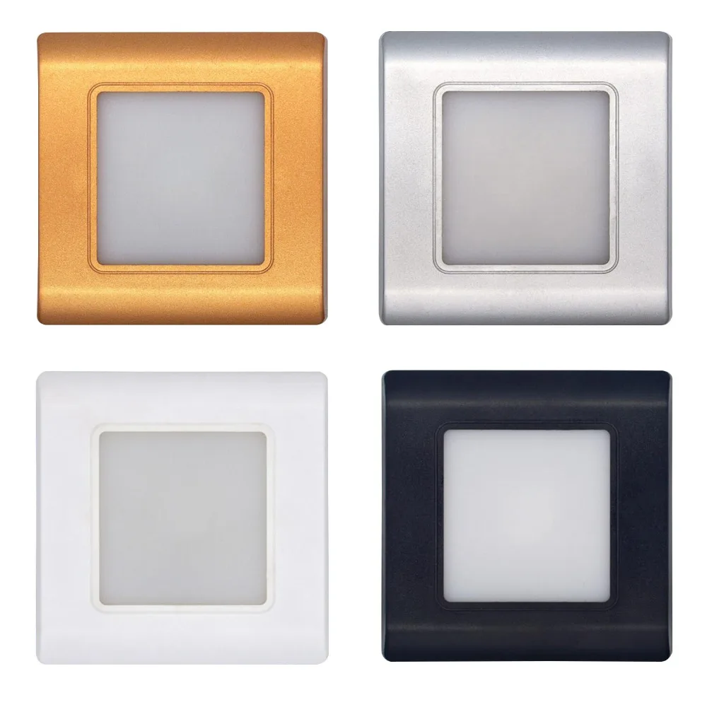  LED Stair Light Wall Lamp Square Recessed Step Lamp aisle lights Footlight Embedded walls lighting  - 32861311451