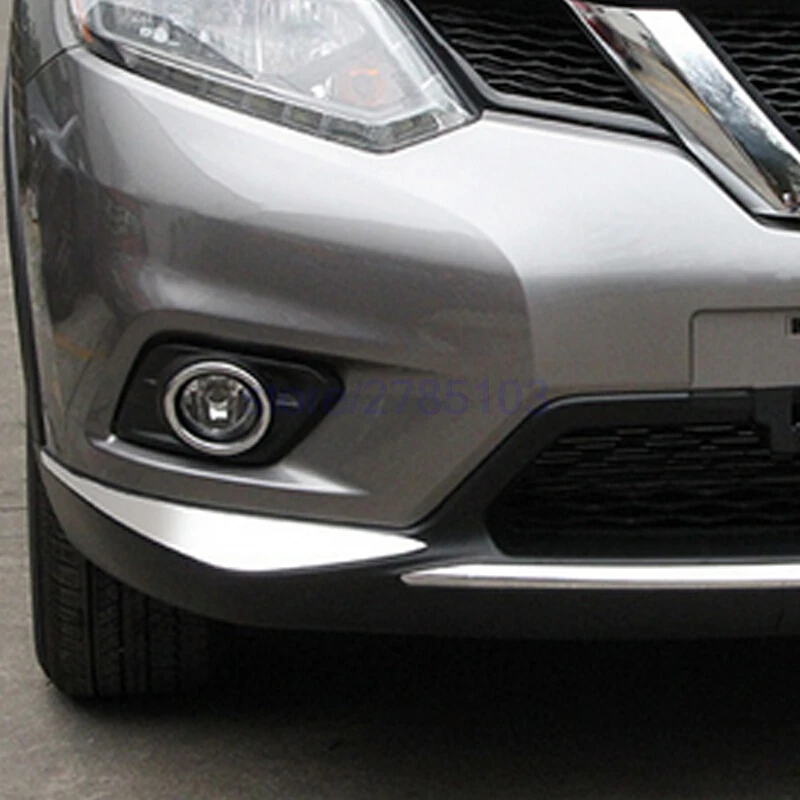 Для Nissan X trail Trail T32 Rogue 2014 2015 2016 передний бампер защита углов обшивка искусственная