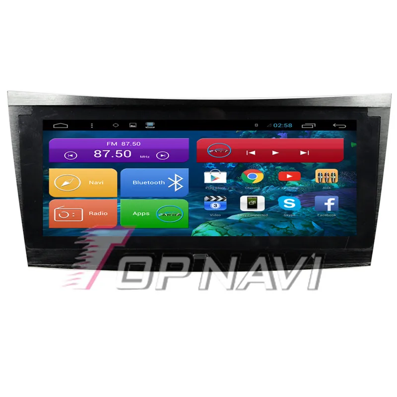 TOPNAVI 8 8 Quad Core Android 6 0 Car GPS Navigation for E Class 2002 2003