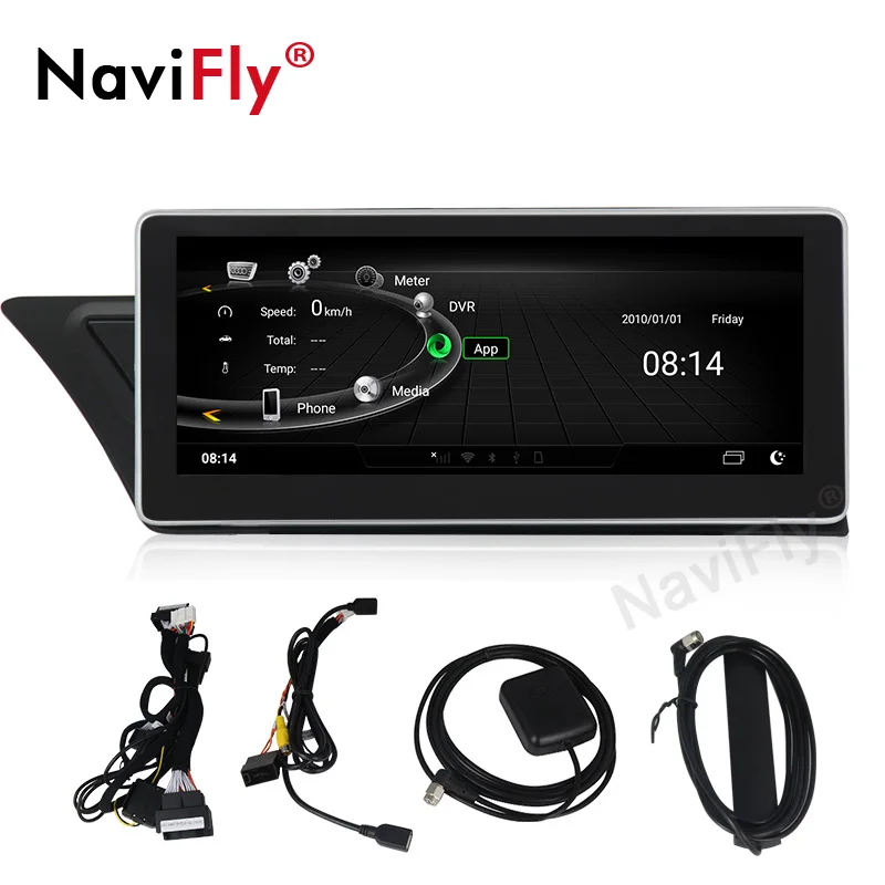 Perfect NaviFly Android System Car radio multimedia palyer for Audi A4 A5 2009-2016 with 3G RAM 32G ROM wifi 4G BT 1