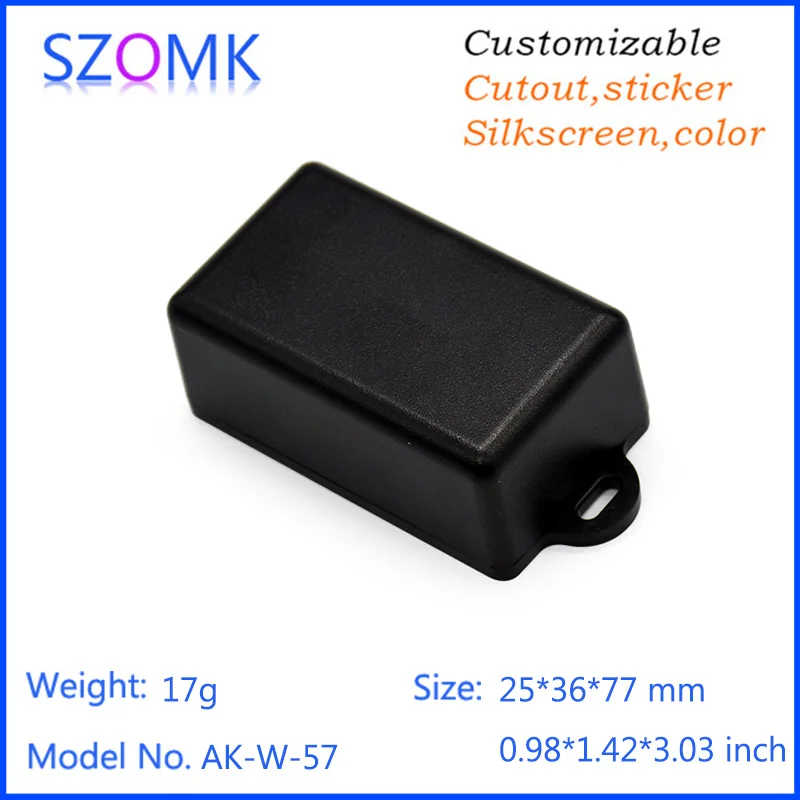 szomk small plastic enclosure for electronics instrument housing plastic case electrical junction box wall mount plastic housing (6)