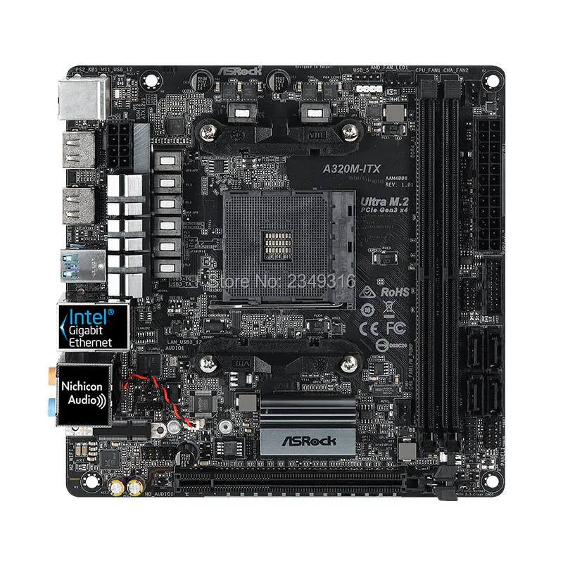 A320 AM4 MINI-ITX ITX HTPC материнская плата для ASRock A320M-ITX настольная плата USB3.1 M.2 DDR4