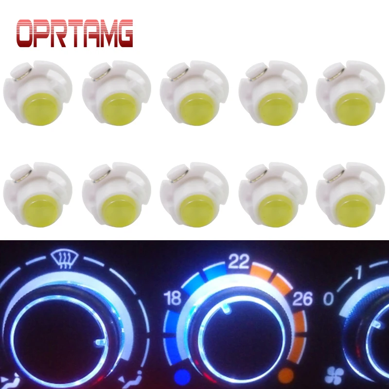 

10PCS T4.7 Neo Wedge car led cob Instrument Dash Light indicator dashboard Vehicle Bulb Signal Lamp 12V Dash Board Car led