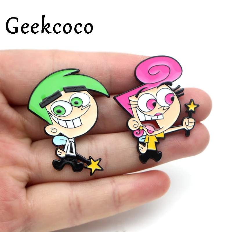 Довольно оддродителей мультфильм эмаль Pin подарок Ювелирная Сумка Одежда