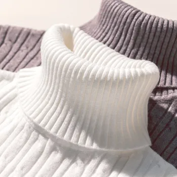 

Winter Sweaters Women's Plus Velvet Thicked Turtleneck Pullovers Autumn Long sleeve Bottoming TopsTight Warm Jumper Sweater W98