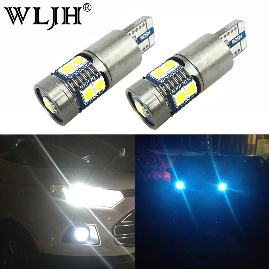Светодиодная автомобильная лампа WLJH 2x12 в 24 В T10 W5W для E81 E87 E88 E82 E36 E46 E90 E91 E92 E93 E39 E60 E61