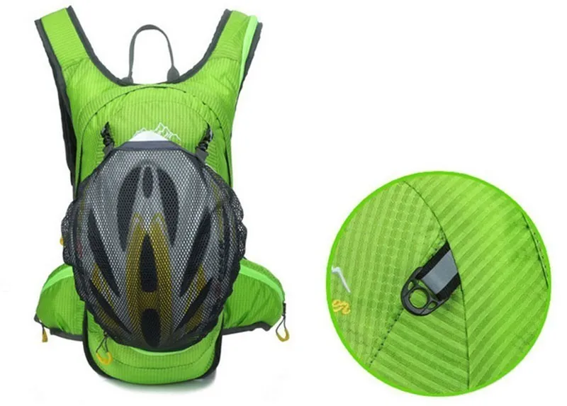 Top Waterproof MTB Bike Hydration Breathable 15L Backpack+2L Water Bags Large Capacity Bicycle Bags Cycling Knapsack Travel Packsack 15