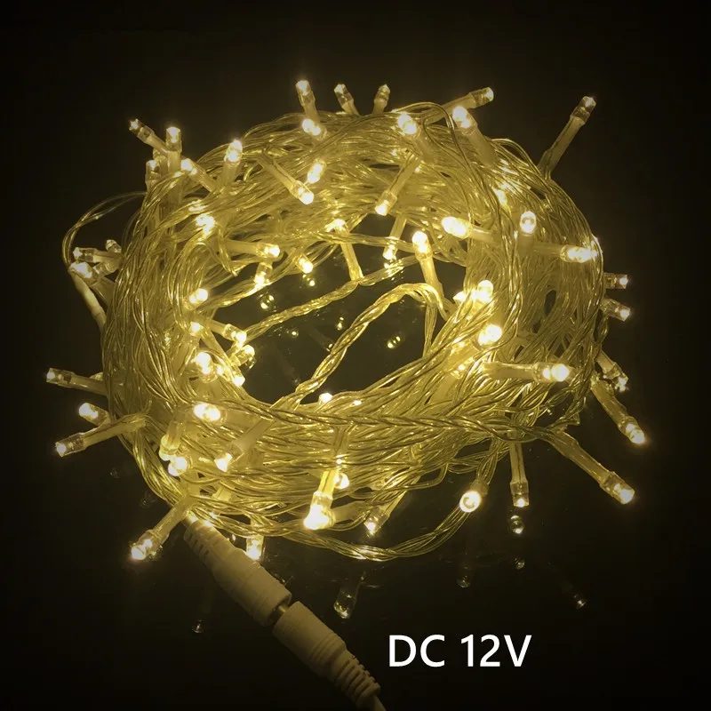 DC12V Led String Light 10M 20M 30M 50M 100M White Warm White Garland Lamp Fairy Christmas Wedding Party Holiday Decoration Light DC12V Led String Light 10M 20M 30M 50M 100M White Warm White Garland Lamp Fairy Christmas Wedding Party Holiday Decoration Light