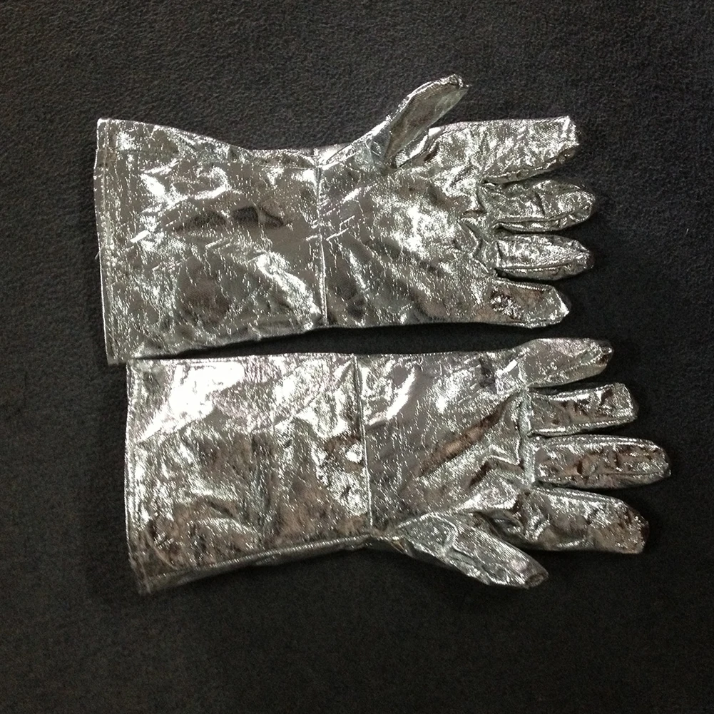 1 пара 700/1000 градусов высокая термостойкая утолщенная алюминиевая фольга для кухни перчатки новинка