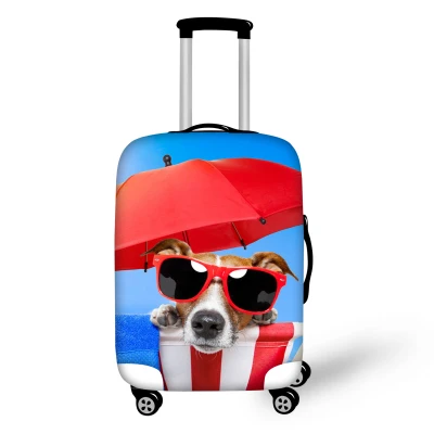Фирменные Защитные чехлы для багажа для путешествий, 3D чехол для животных, мопса, собаки, 18-30 дюймов, эластичный чехол для чемодана, чехол для чемоданов - Цвет: Z242M