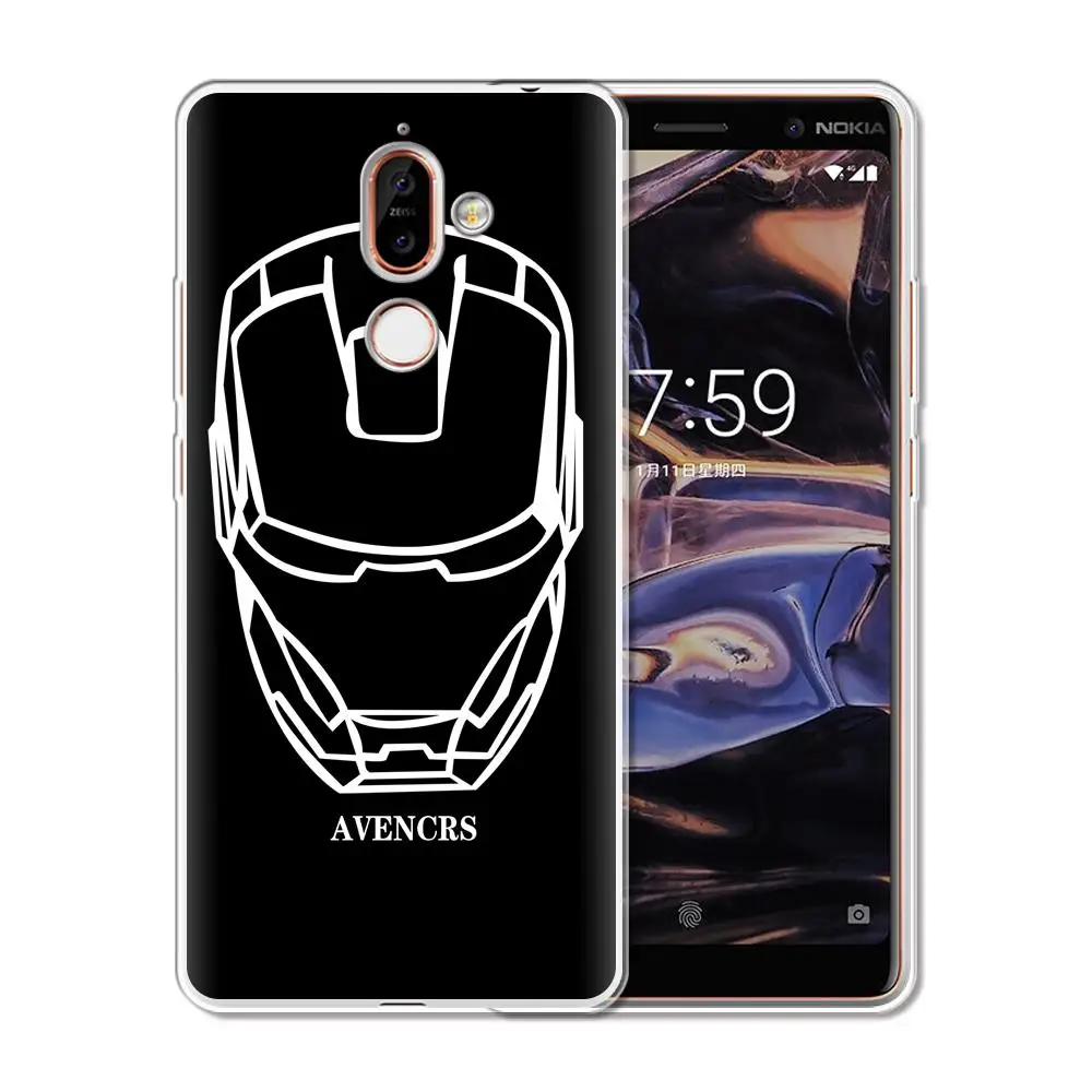 Чехол для Nokia 1 2 3 5 6 7 8 9 X7 X5 X6 2018 Plus чехол телефона мягкий силиконовый бампер из