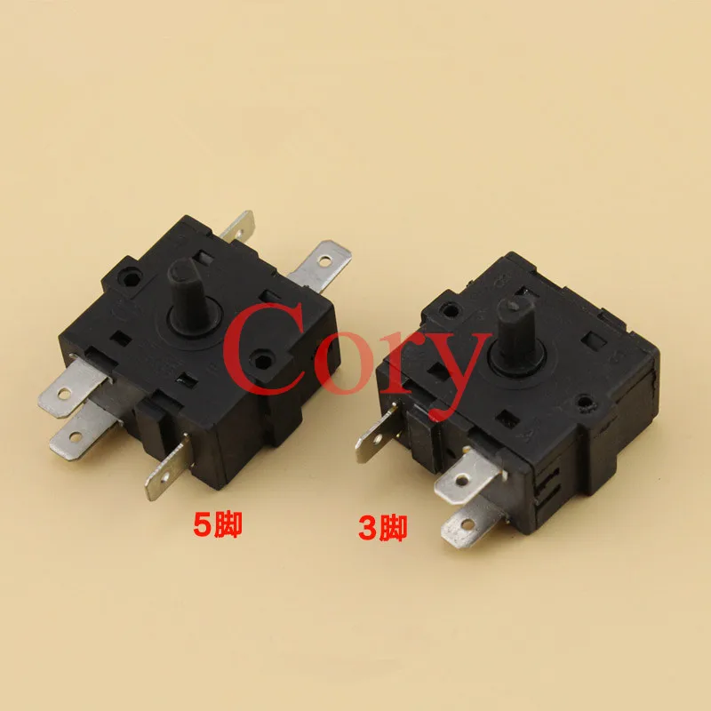 

1PCS Electric Room Heater 3/5 Position 3/5Pin Rotary Switch Selector AC 250V 10A