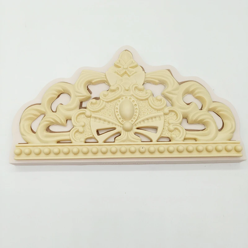 

minsunbak Oversized Crown Silicone Mould Shocking Wedding Cake Edge Decoration Tool DIY Kitchen Baking