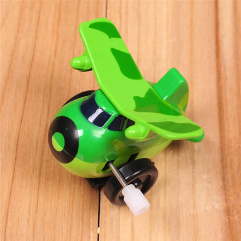 Kid Favorite Gift! Classic Vintage Clockwork Small Plane Wind Up Toy Kids For Baby Childrenin