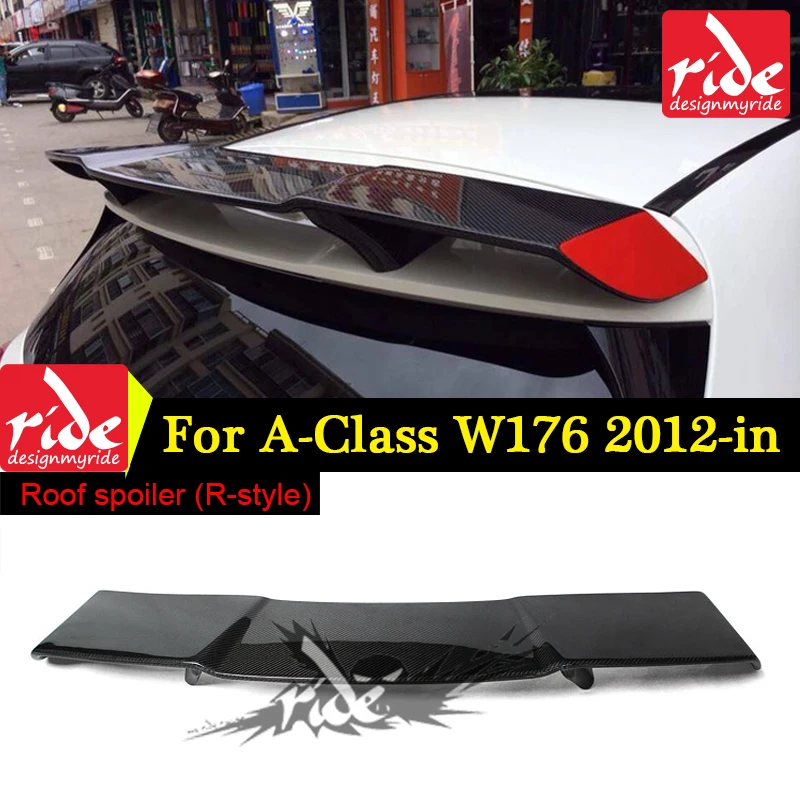 W176 Revozport задний спойлер на крыше хвост крыло AER Стиль углеродного волокна для A180