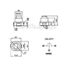 10PCS DC 30V 1A Flashlight Torch Part Round Push Button Switch Black 10mm x 10mm ► Photo 3/3