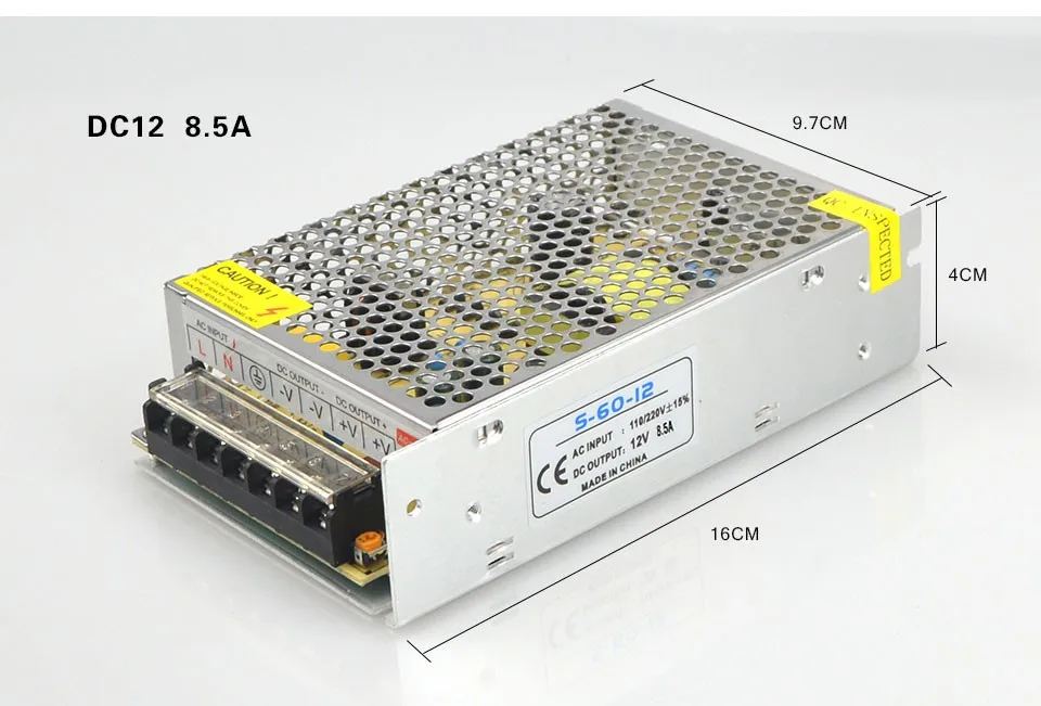 1.25A 2A 3.2A 5A 8.5A 10A 12.5A 15A 20A 30A переключатель Питание адаптер AC100V-240V для DC12V для Светодиодные ленты освещения трансформатор