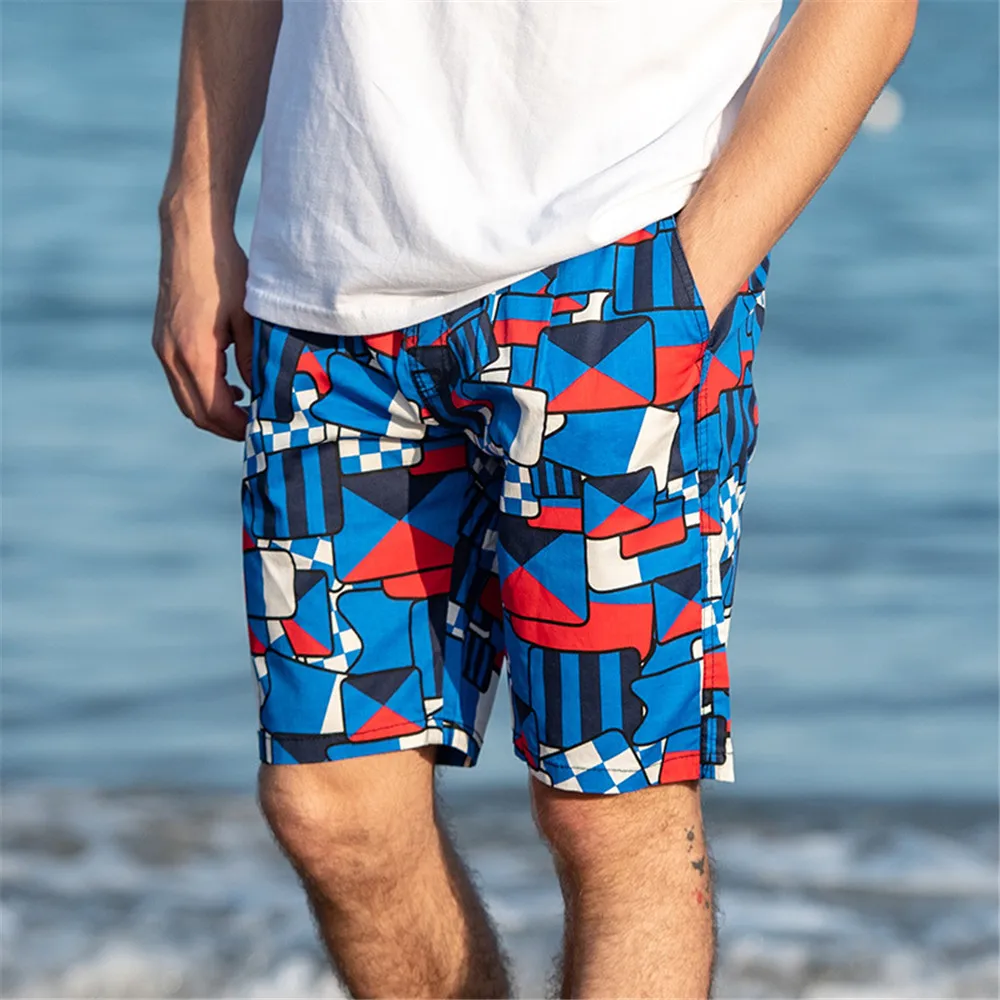 Пляжные шорты для мужчин размера плюс, быстросохнущие шорты для плавания, бермуды, шорты для серфинга, мужские шорты для плавания SP76