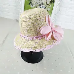 Новая модная детская Шапки с цветочные шляпы ручной тканый чехол для бутылки лето, защита от солнца шляпы от солнца для девочек Бесплатная