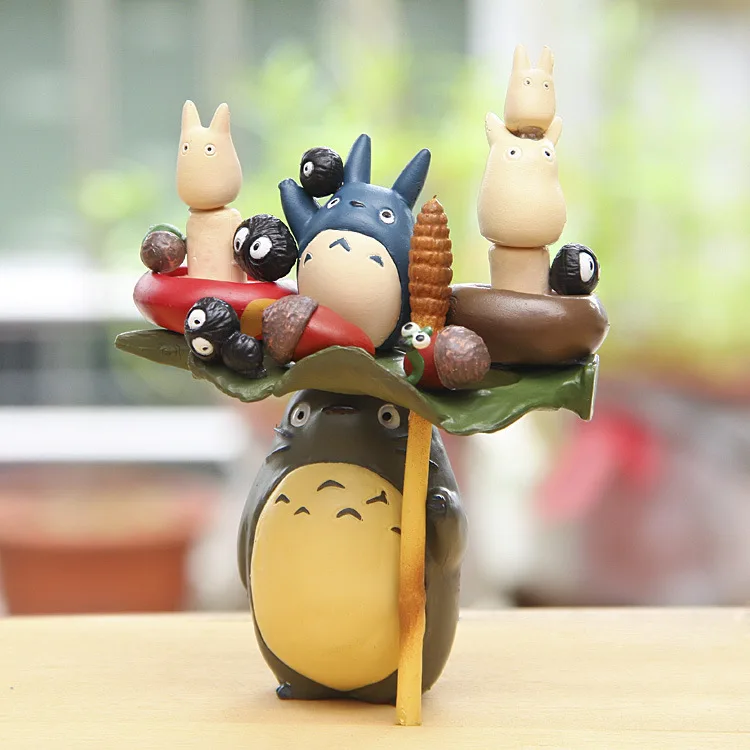 

Miyazaki Hayao Anime My Neighbor Totoro Mini Figure Japanese Set Kids Toys House Decorations Lote Totoro Figurines FiguraToys