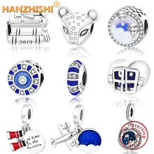 Подходит к оригинальному браслету Pandora, 925 пробы, серебряная крышка для выпускного, книга и свиток, шарм, вращающийся глобус, мозаика, бусины, ювелирные изделия