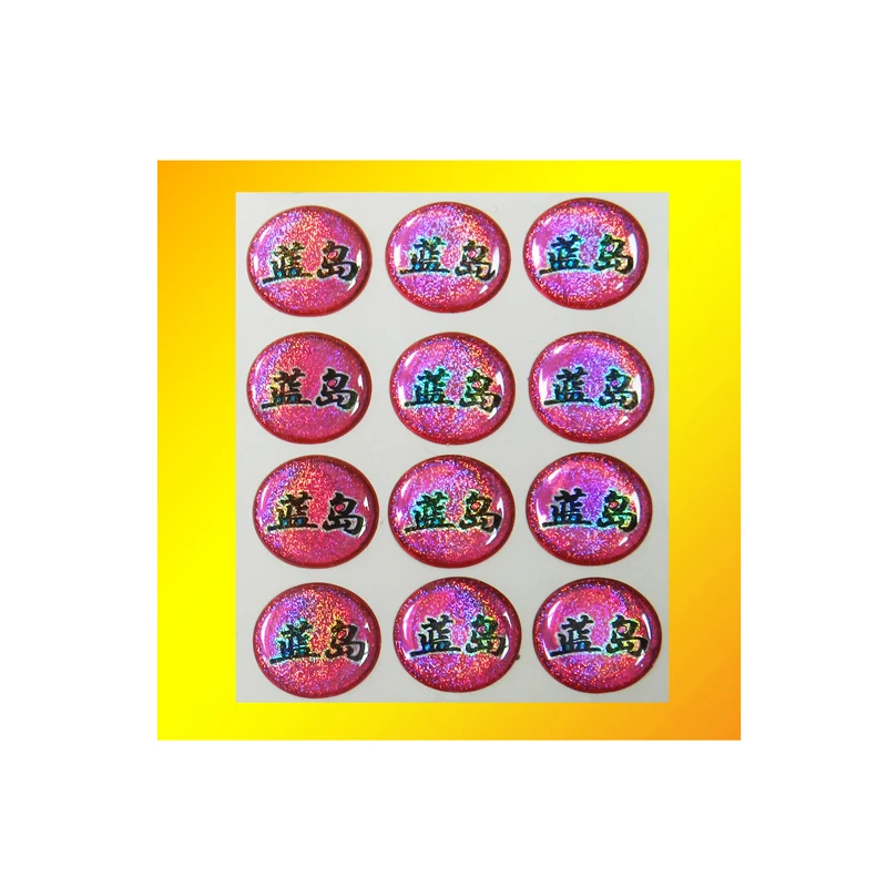 Customized good epoxy sticker supplier,epoxy resin stickerin