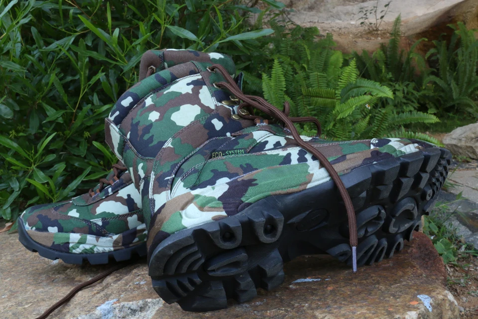 Camouflage hunting tactical boots among various outdoor, survival, hiking, camping, cycling, mountaineering, and hunting gears13