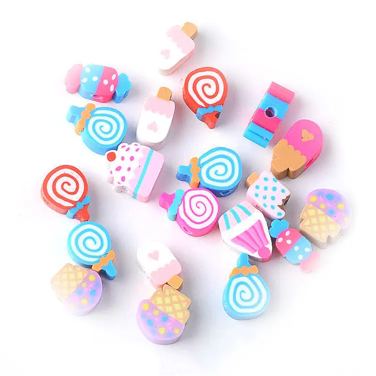 20 шт. мини-игрушка для игр фруктовая еда торт конфеты фрукты леденец мороженое с отверстием миниатюрный для кукол аксессуары кухонные игрушки