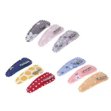 3 шт./компл. милые дети девушка шпилька цветочный принт заколки для волос ювелирные украшения парикмахерские принадлежности салон по уходу за волосами инструмент для укладки