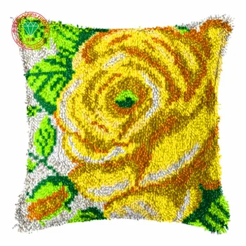 

Hobby Diy Needlework pillowcase embroidery Flower Rose Handmade carpet sets embroidery stitch thread Stitch Threads embroidery