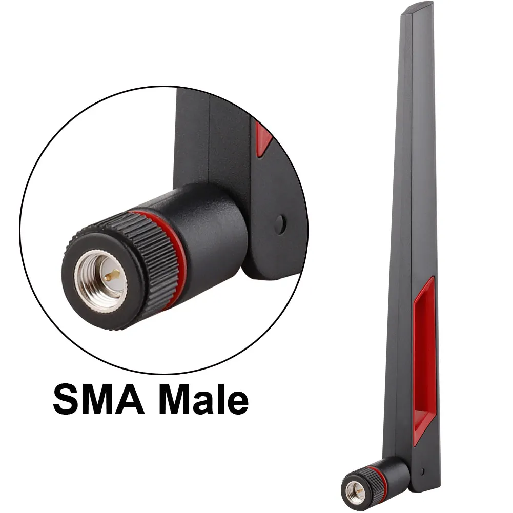 

2.4G 5.8G LTE Dual Band 12DBI SMA Male / RP-SMA Male Connector Antenna for Router