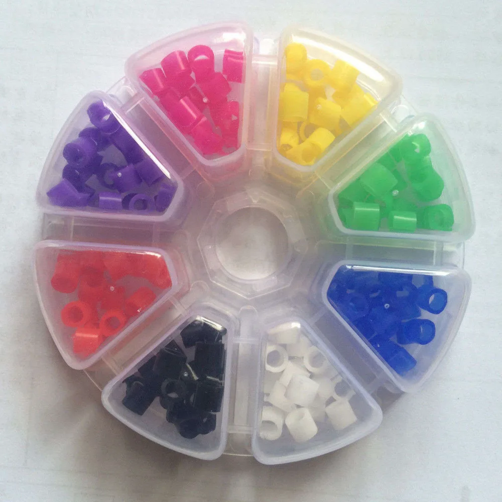 160Pcs/1box Dental Silicone Instrument Code Rings 8 color 20 pcs per