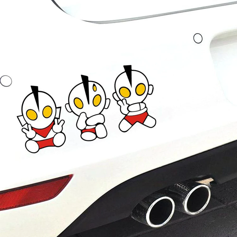 

Aliauto Car-styling Altman Trio Cartoon Car Sticker And Decal Accessories For Ford Focus Golf Polo Renault Peugeot Opel Skoda