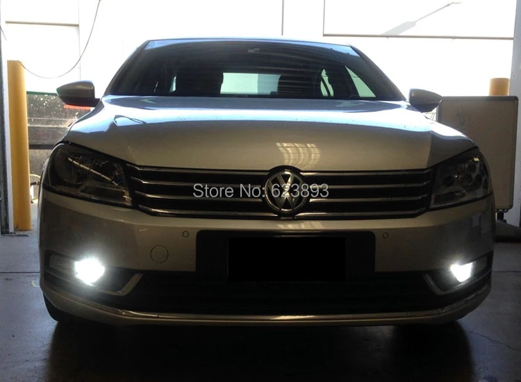 

Free shipping, 2x No Error LED DRL Driving Daytime Running Day Fog Lamp Light For VW Passat B7 2012-2014