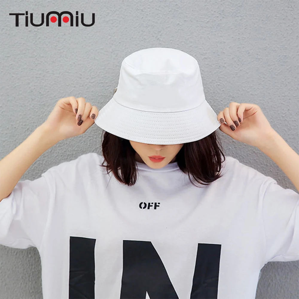 

2019 Fashion Bucket Hats Solid Color Fisherman cap Foldable Sunshade Men Women Summer Sunhats Girls Hip Hop Beach Fishing Hat